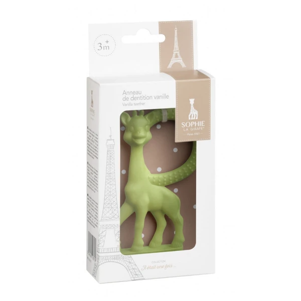 SOPHIE LA GIRAFE ΚΡΙΚΟΣ ΟΔΟΝΤΟΦΥΙΑΣ ΚΑΜΗΛΟΠΑΡΔΑΛΗ VANILLA ΣΕ ΚΟΥΤΙ ΔΩΡΟΥ - 3 ΧΡΩΜΑΤΑ