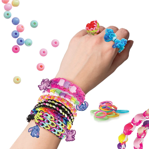 PLEXI-FLEXI STITCH CASE WITH 2400 LOOMS & 12 CHARMS - 2 COLOURS