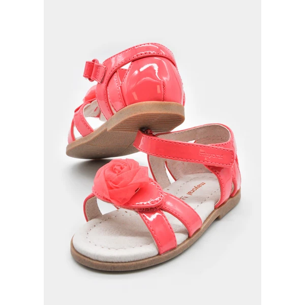 MAYORAL SANDALS PATENT CORAL 