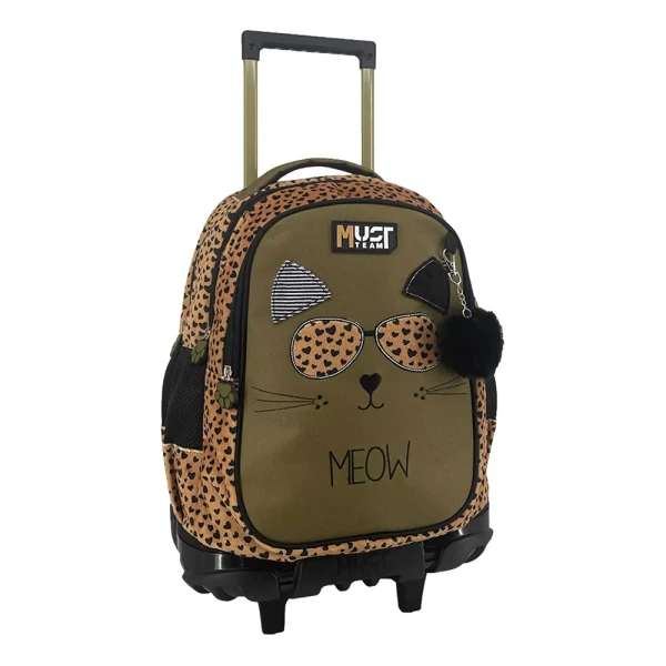 MUST TEAM ΤΣΑΝΤΑ TROLLEY ΔΗΜΟΤΙΚΟΥ 34Χ20Χ44 εκ. 3 ΘΗΚΕΣ MEOW