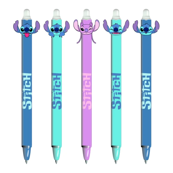 ΣΒΗΝΟΜΕΝΟ GEL ΣΤΥΛΟ STITCH BLUE - 5 ΣΧΕΔΙΑ