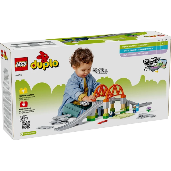 LEGO® DUPLO® TOWN ΣΕΤ ΕΠΕΚΤΑΣΗΣ ΜΕ ΓΕΦΥΡΑ ΚΑΙ ΤΡΟΧΙΕΣ ΤΡΕΝΟΥ