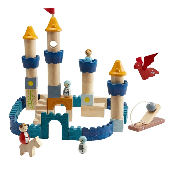 PLAN TOYS ΞΥΛΙΝΟ ΚΑΣΤΡΟ ΜΕ ΔΡΑΚΟ