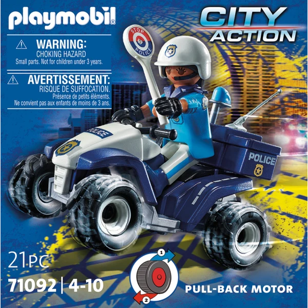 PLAYMOBIL CITY ACTION ΑΣΤΥΝΟΜΙΚΟΣ ΜΕ ΓΟΥΡΟΥΝΑ 4X4