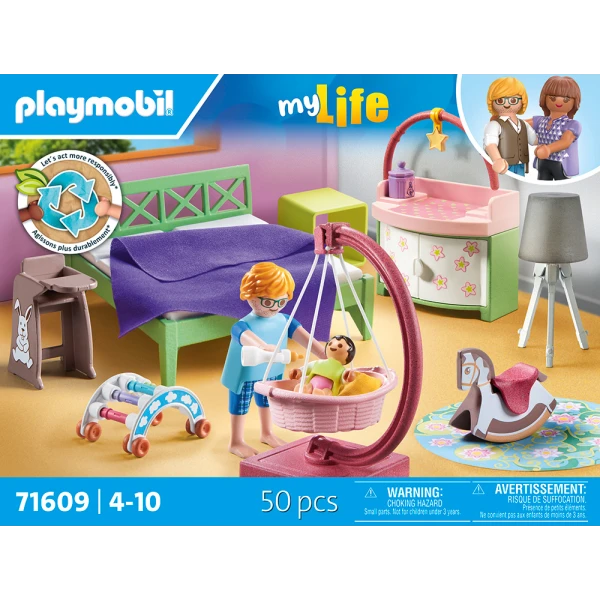 PLAYMOBIL CITY LIFE ΜΟΝΤΕΡΝΟ ΥΠΝΟΔΩΜΑΤΙΟ ΜΕ ΚΟΥΝΙΑ