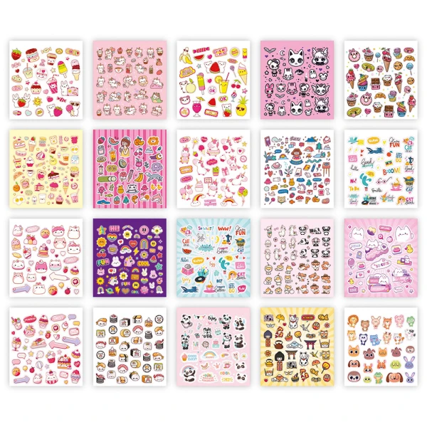 AS NOTEBOOK WITH STICKERS - 3 DESIGNS