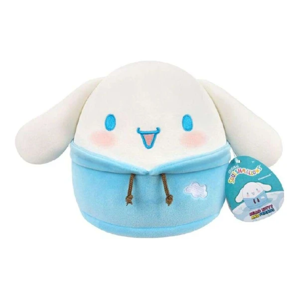 SQUISHMALLOWS SANRIO PLUSH 20 cm WITH ΜΕ DABODABO HOODIE - CINNAROMOROLL
