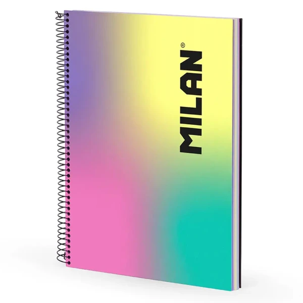 MILAN A4 SPIRAL NOTEBOOK 120 SHEETS SUNSET COLLECTION