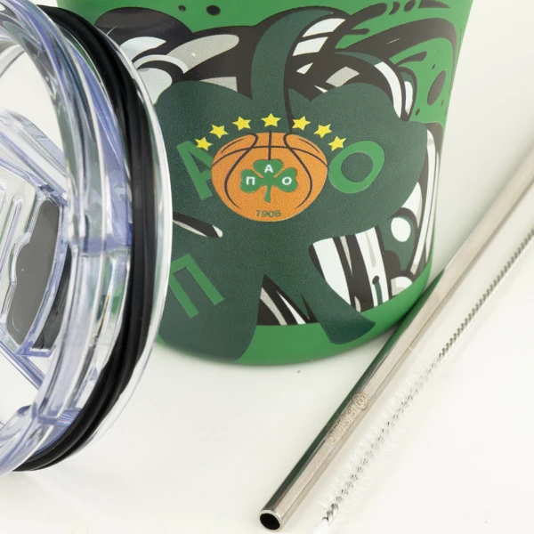 ESTIA HOME ART ΘΕΡΜΟΣ COFFEE MUG 350ml - PANATHINAIKOS WE THE GREENS