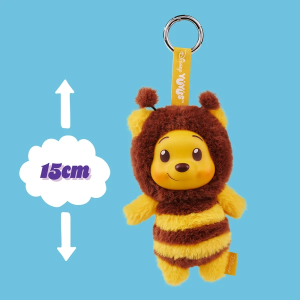 DISNEY YUYUS PLUSH KEYCHAIN SURPRISE WINNIE THE POOH