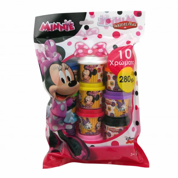 AS ΠΛΑΣΤΕΛΙΝΗ DISNEY MINNIE ΣΑΚΟΥΛΑΚΙ ΜΕ 10 ΒΑΖΑΚΙΑ ΚΑΙ ΚΑΠΑΚΙΑ ΚΑΛΟΥΠΑΚΙΑ 280GR