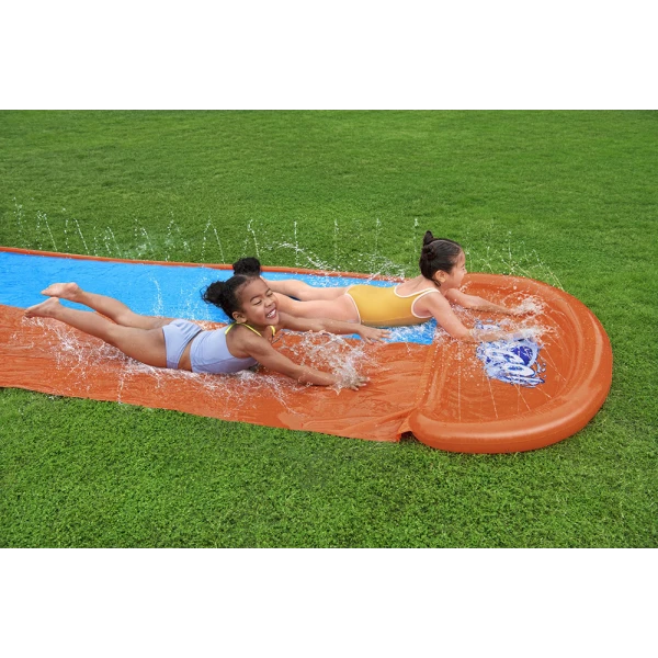 BESTWAY H2OGO! INFLATABLE DOUBLE SLIDE 4.88m