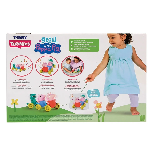 TOMY TOOMIES ΒΡΕΦΙΚΟ ΠΑΙΧΝΙΔΙ ΣΥΡΟΜΕΝΟ ΟΙΚΟΓΕΝΕΙΑ PEPPA PIG ΓΙΑ 18+ ΜΗΝΩΝ