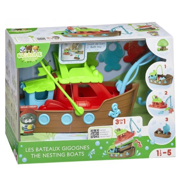 KLOROFIL EDUCATIONAL TOY THE NESTING BOATS (BOAT 2 IN 1)