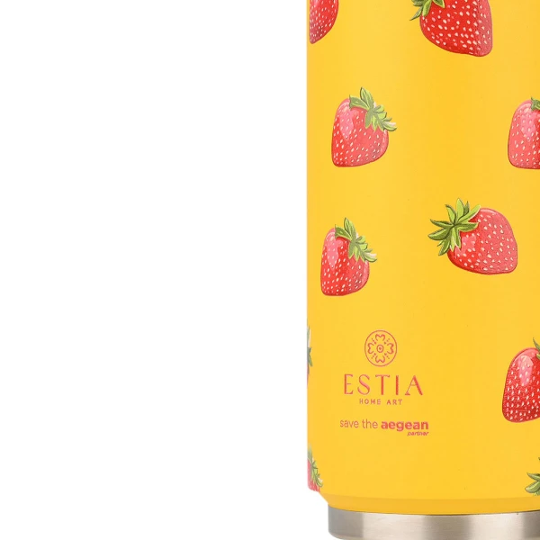 ESTIA HOME ART TRAVEL CUP 500ml - BERRY BRIGHT