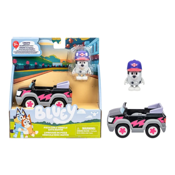 BLUEY S14 VEHICLE & FIGURE 6 cm - 3 DESIGNS