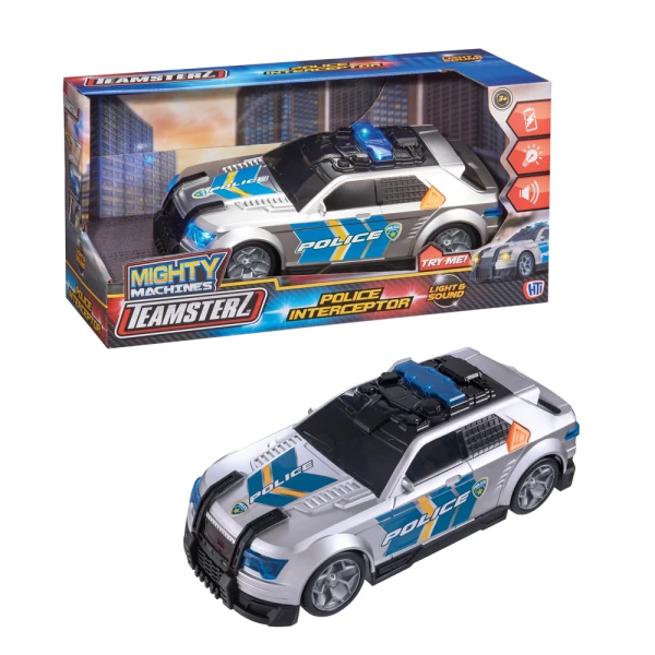 TEAMSTERZ MIGHTY MACHINES ΑΣΤΥΝΟΜΙΚΟ ΟΧΗΜΑ ΜΕ ΦΩΤΑ ΚΑΙ ΗΧΟΥΣ ΓΙΑ 3+ ΧΡΟΝΩΝ