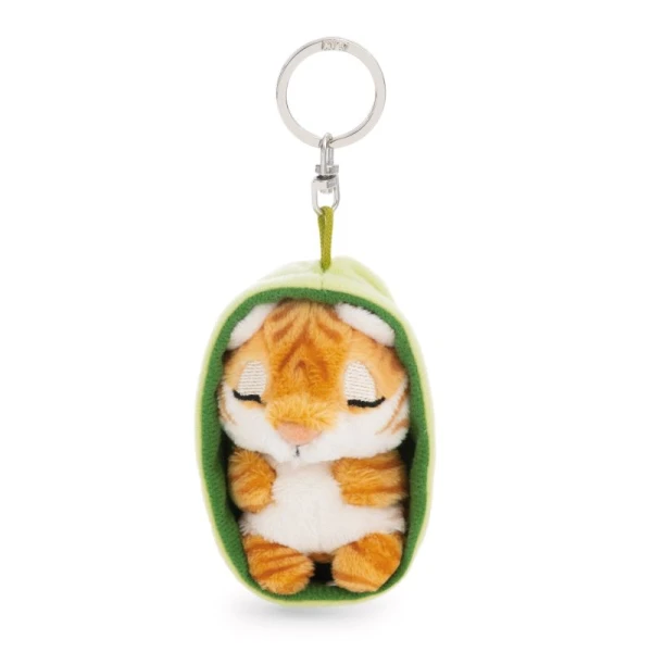SLEEPING PETS PLUSH KEYHOLDER 8 cm - TIGER