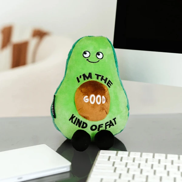 PUNCHKINS PLUSH AVOCADO - I\'M THE GOOD KIND OF FAT