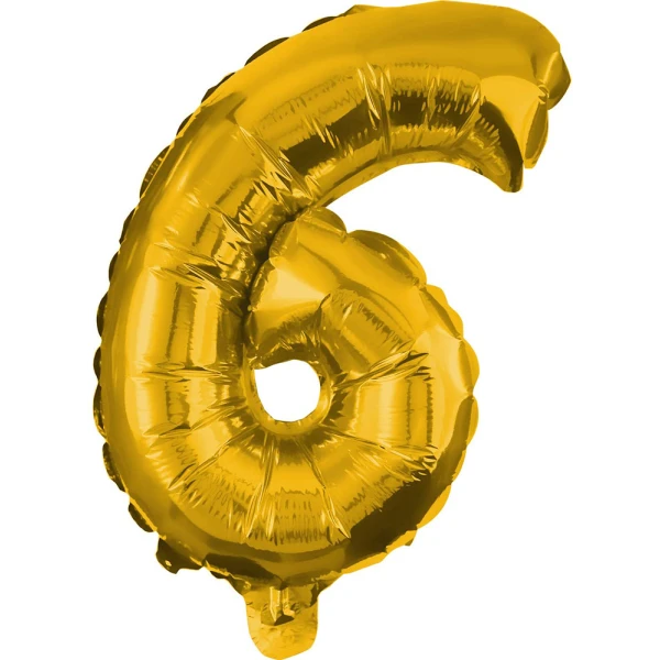 BALLOON GOLD FOIL 85 cm No 6