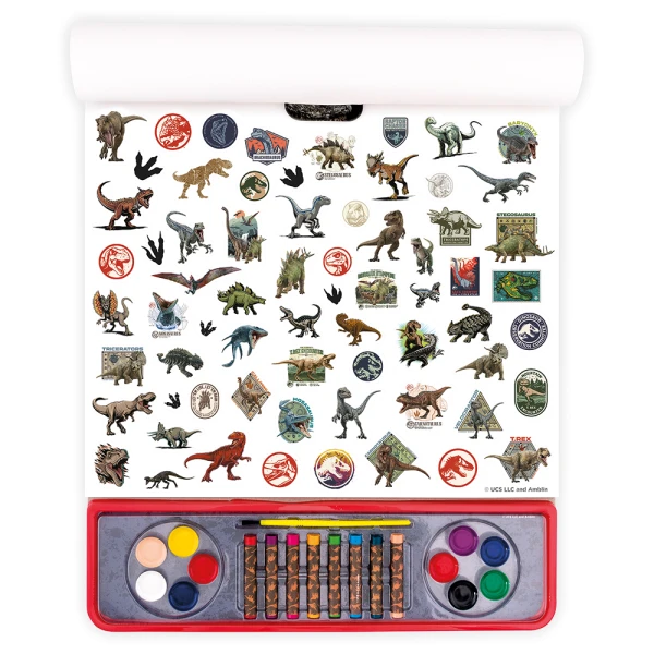 GIGA BLOCK DRAWING SET JURASSIC WORLD 4 IN 1 FOR AGES 3+