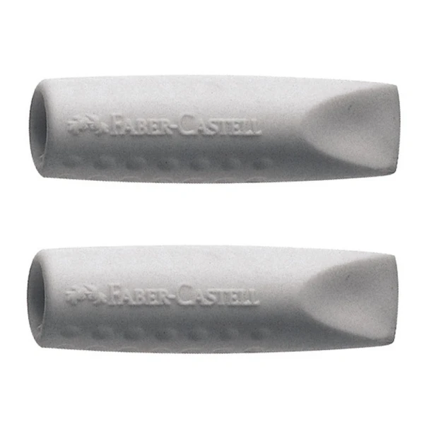FABER-CASTELL ΣΕΤ 2 ΓΟΜΕΣ ΚΑΠΑΚΙΑ ΓΚΡΙ