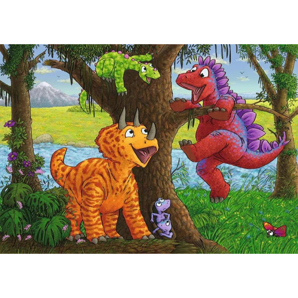 RAVENSBURGER PUZZLE 2Χ24 pcs DINOSAURS