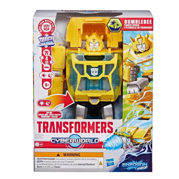 TRANSFORMERS CYBERWORLD BUMBLEBEE POWER SPARK