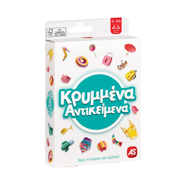AS GAMES CARD GAME HIDDEN OBJECTS FOR AGES 6-99 AND 2-4 PLAYERS
