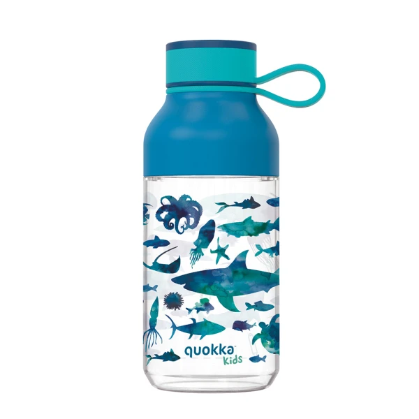 QUOKKA ΠΑΙΔΙΚΟ ΜΠΟΥΚΑΛΙ ΝΕΡΟΥ TRITAN ICE ΜΕ ΛΑΒΗ 430ml SEA ANIMALS 