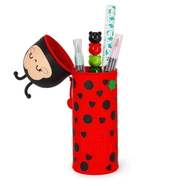 LEGAMI 2 IN 1 SILICONE PENCIL CASE KAWAII - LADYBUG
