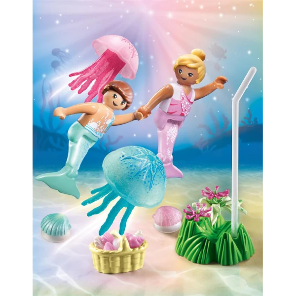 PLAYMOBIL PRINCESS MAGIC MERMAID KIDS WITH JELLYFISH