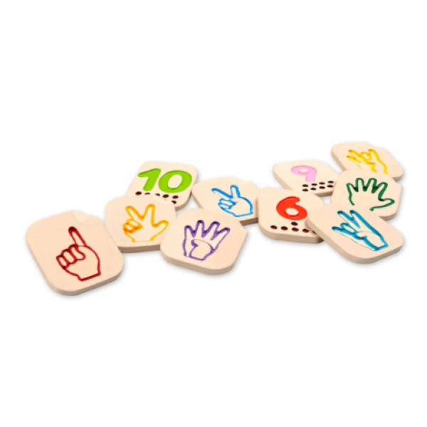 ΞΥΛΙΝΟ ΠΑΙΧΝΙΔΙ PLAN TOYS ΑΡΙΘΜΟΙ ΜΕ ΤΗ ΜΕΘΟΔΟ BRAILLE