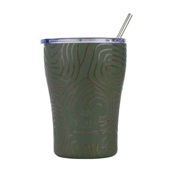 ESTIA HOME ART COFFEE MUG 350ml - OLIVE FLOW