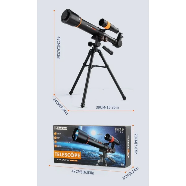 ASTRONOMICAL TELESCOPE UP TO X60 WITH TRIPOD