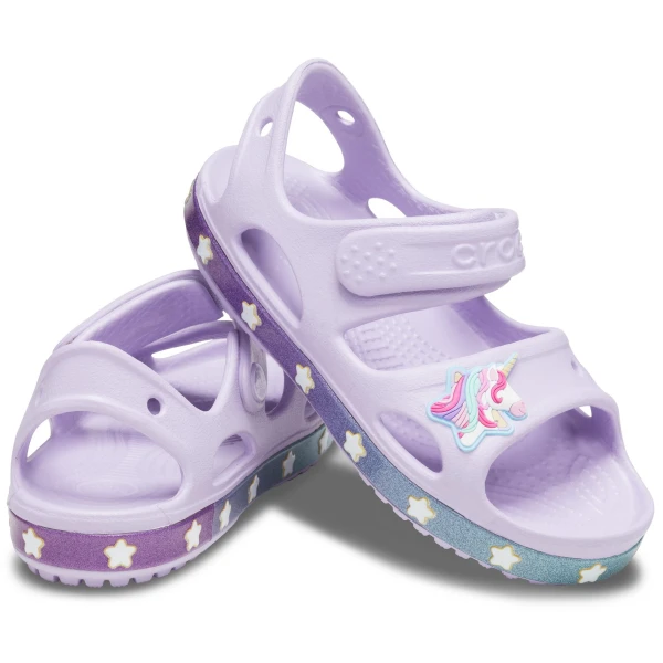 CROCS CROCSFL UNICORN CHARM SANDAL G LAVENDER
