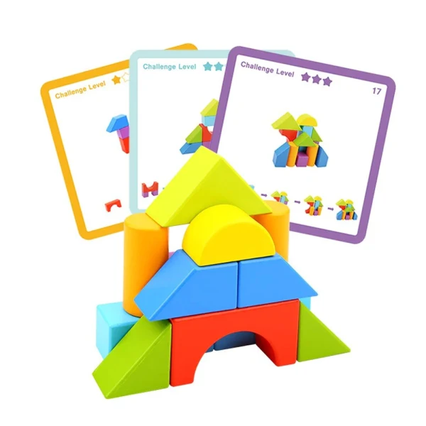 WOODEN LOGIC BLOCK GAME 