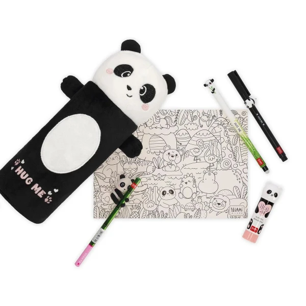 LEGAMI PLUSH PENCIL CASE SUPER SOFT - PANDA