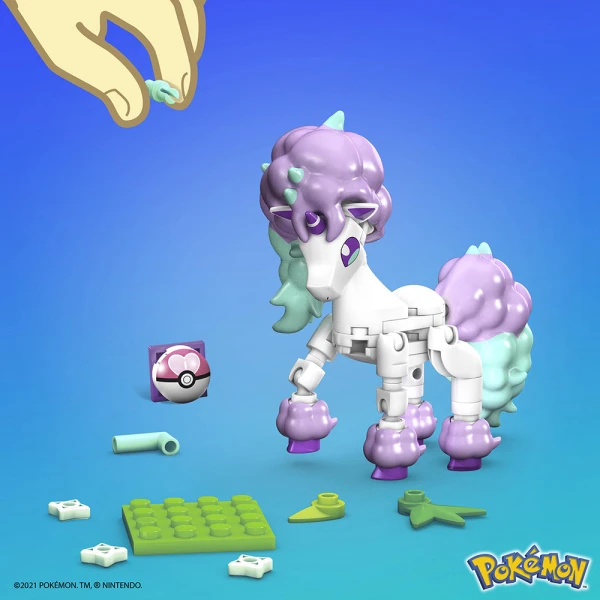 MEGA CONSTRUX POKEMON POWER PACK - GALARIAN PONYTA 64  pcs
