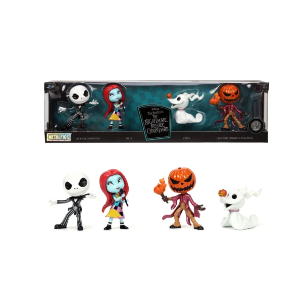 NIGHTMARE BEFORE CHRISTMAS ΣΕΤ 4 ΜΕΤΑΛΛΙΚΕΣ ΦΙΓΟΥΡΕΣ