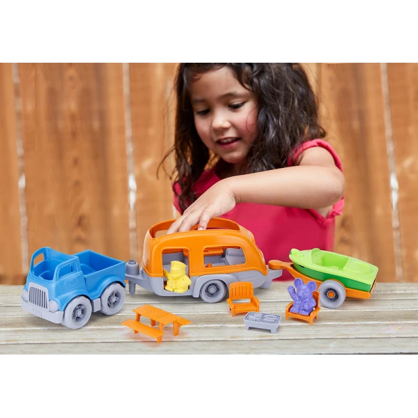 GREEN TOYS ΣΕΤ ΚΑΤΑΣΚΗΝΩΣΗΣ ΜΕ ΟΧΗΜΑΤΑ RVCO-1459