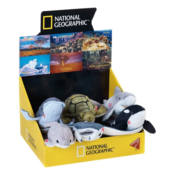 LELLY NATIONAL GEOGRAPHIC PLUSH BABY SEA ANIMALS - 6 ΣΧΕΔΙΑ