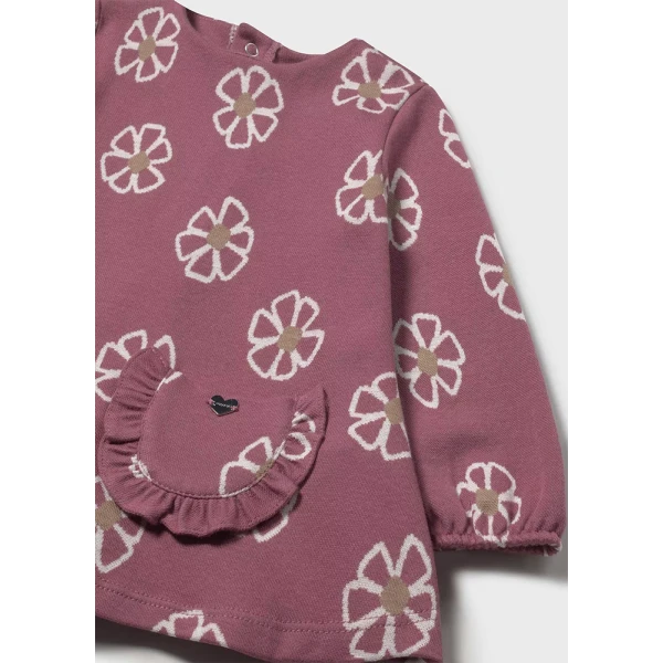 MAYORAL DRESS COTTON JACQUARD PINK 
