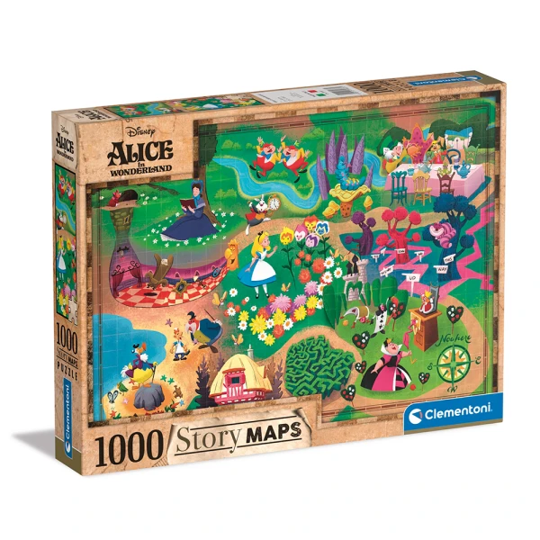 CLEMENTONI ΠΑΖΛ STORY MAPS Η ΑΛΙΚΗ ΣΤΗ ΧΩΡΑ ΤΩΝ ΘΑΥΜΑΤΩΝ 1000 τεμ.