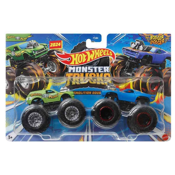 HOT WHEELS MONSTER TRUCKS SET OF 2 - VARIOUS DESIGNS