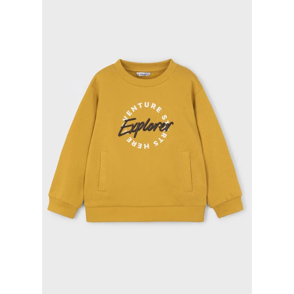 MAYORAL SWEATSHIRT EMBROIDERY MUSTARD 