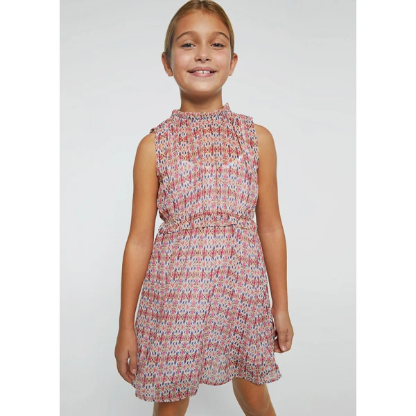 MAYORAL STAMPED DRESS BATIK AMARANTH