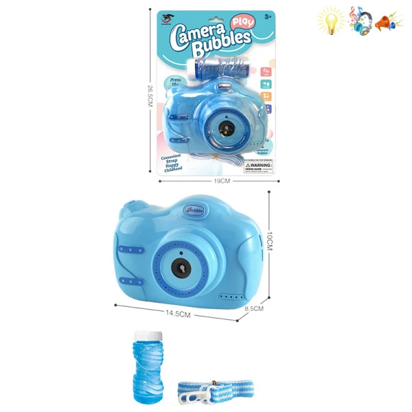CAMERA FOR SOAP BUBBLES WITH LIGHTS & SOUNDS - BLUE