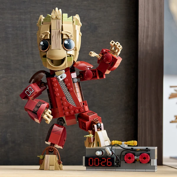 LEGO®  MARVEL ΓΚΡΟΥΤ ΜΕ ΦΟΡΜΑ ΟΛΕΘΡΙΟΥ
