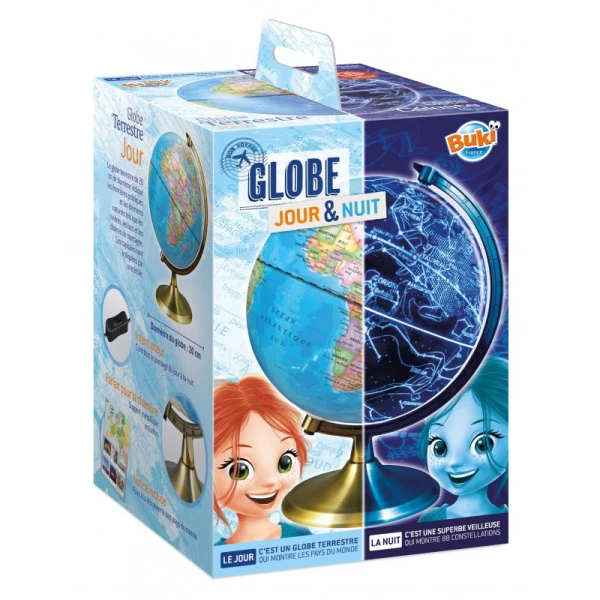 DAY & NIGHT GLOBE 20 cm USB WITH LED